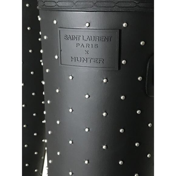 Saint Laurent x Hunter Studded Rain Boots Size‎ 9 - Picture 11 of 16